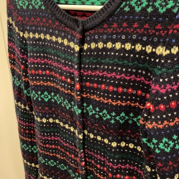 Talbots Fair Isle Cardigan - Picture 5 of 10